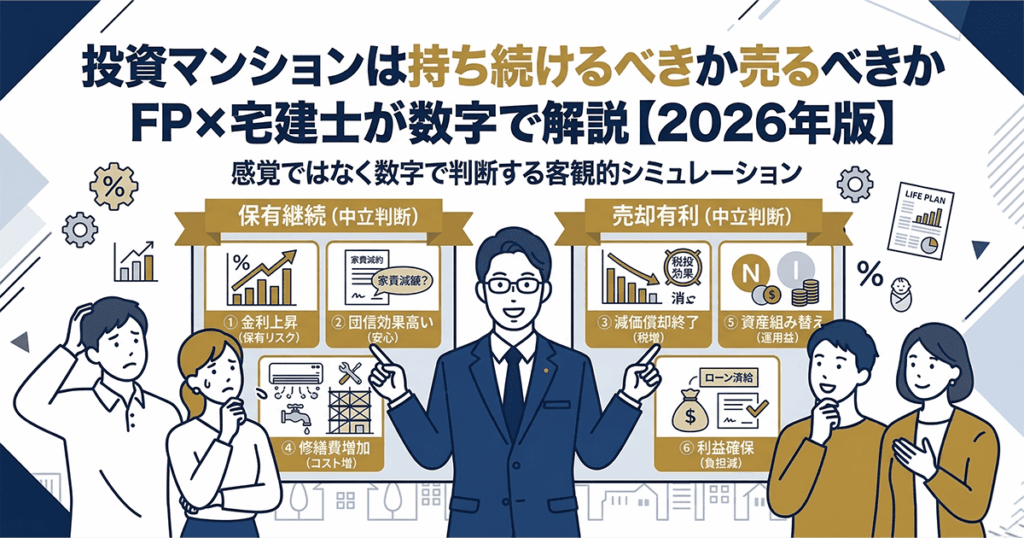 投資マンションは持ち続けるべきか売るべきか