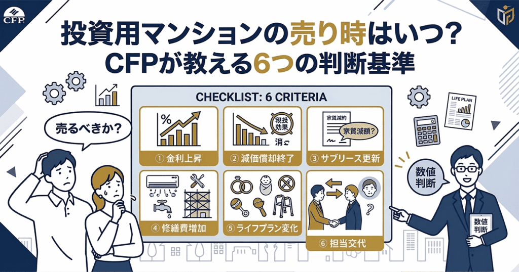 投資用マンションの売り時はいつ?