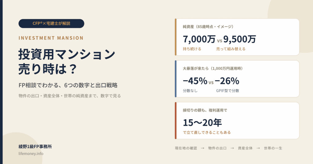 投資用マンションの売り時は?FP相談でわかる6つの数字と出口戦略|綾野1級FP事務所